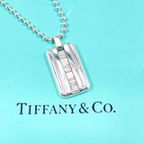 TIFFANY&Co. Necklace Atlas plate Ball chain Silver925 Silver unisex Second hand