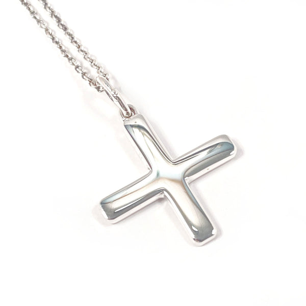 TIFFANY&Co. Necklace Shiseido Ag+ collaboration cross Silver925 Silver unisex Second hand