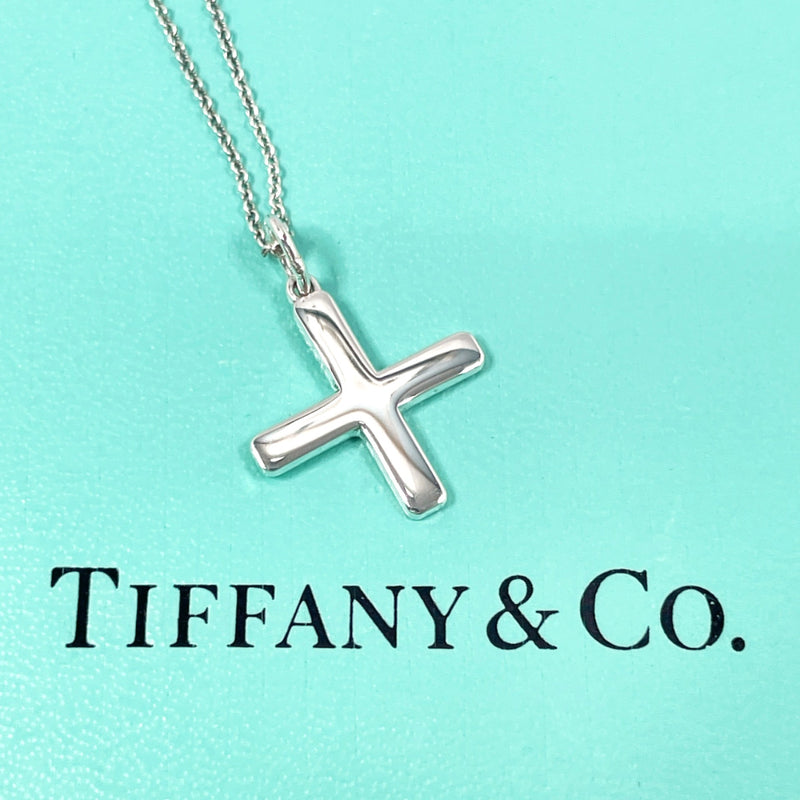 TIFFANY&Co. Necklace Shiseido Ag+ collaboration cross Silver925 Silver unisex Second hand