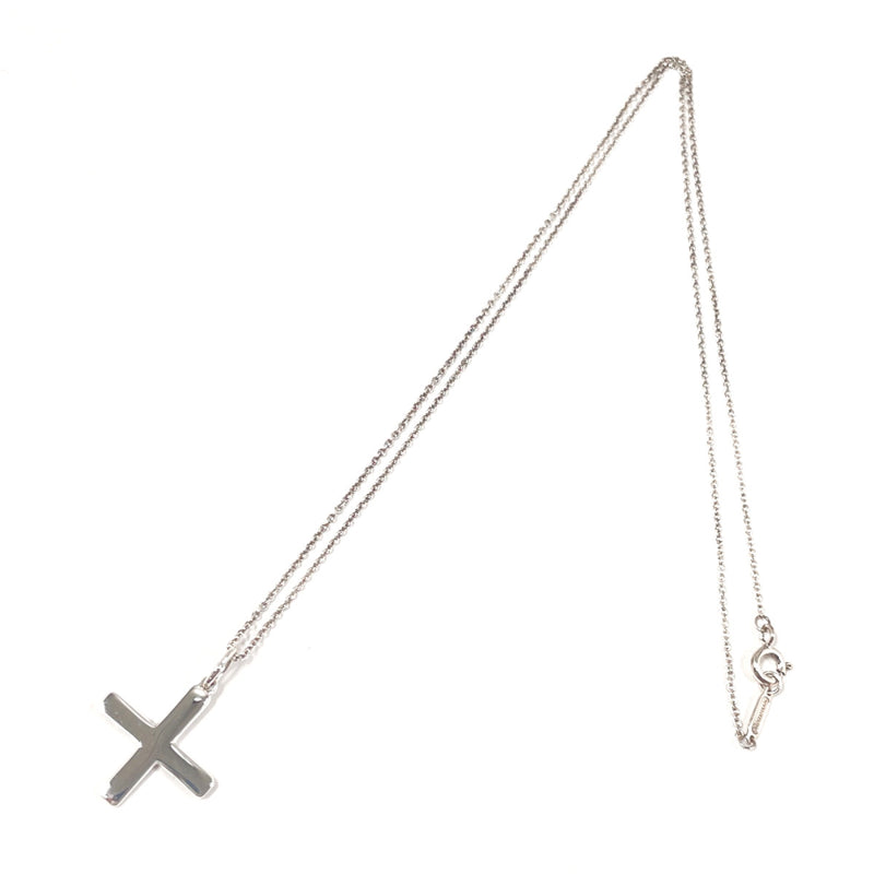 TIFFANY&Co. Necklace Shiseido Ag+ collaboration cross Silver925 Silver unisex Second hand