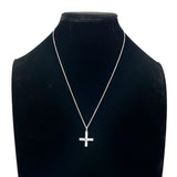 TIFFANY&Co. Necklace Shiseido Ag+ collaboration cross Silver925 Silver unisex Second hand