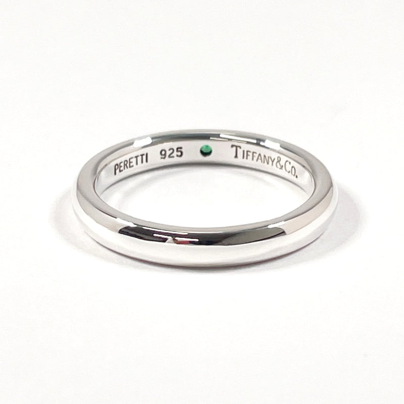 TIFFANY&Co. Ring Stacking band Elsa Peretti Silver925/Emerald #9(JP Size) Silver Women Used