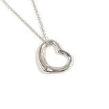 TIFFANY&Co. Necklace Open heart Elsa Peretti Silver925 Silver Women Second hand