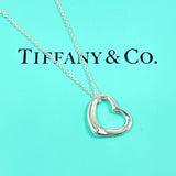 TIFFANY&Co. Necklace Open heart Elsa Peretti Silver925 Silver Women Second hand