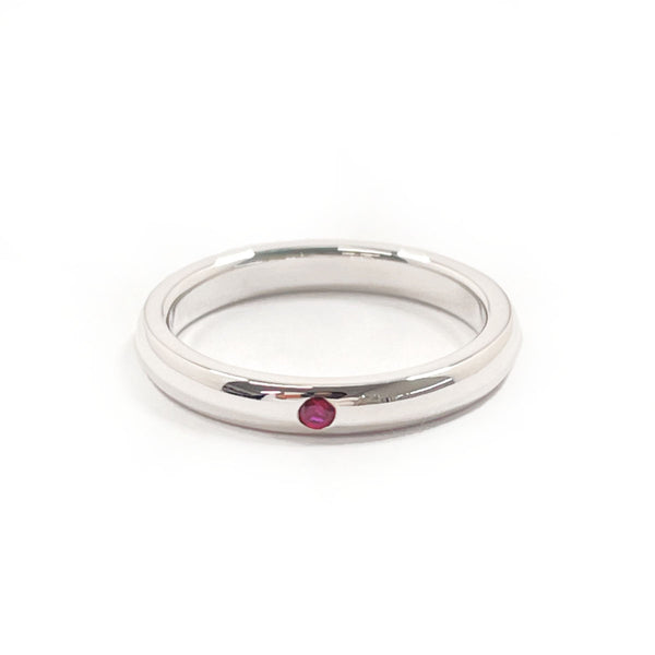 TIFFANY&Co. Ring Stacking band Elsa Peretti Silver925/Ruby #9(JP Size) Silver Women Used