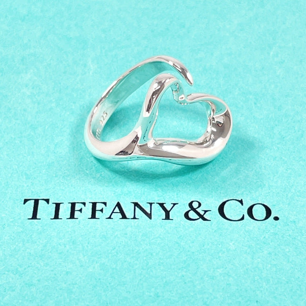 TIFFANY&Co. Ring Open heart Elsa Peretti Silver925 #US 4 1/2 Silver Women Second hand