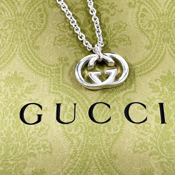 GUCCI Necklace Interlocking G GGSilver Brit Silver925 Silver unisex Second hand