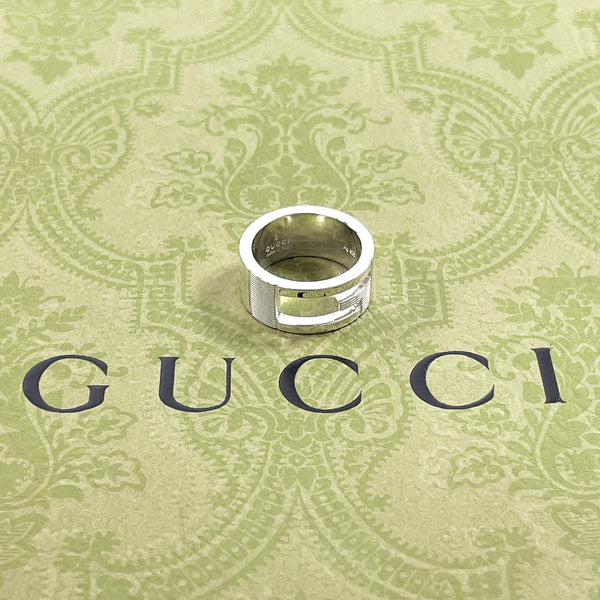 GUCCI Ring Branded Cutout G Silver925 #US 4 1/4 Silver Women Second hand