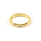 TIFFANY&Co. Ring Stacking band ring Elsa Peretti K18 yellow gold/diamond #10(JP Size) gold Women Used