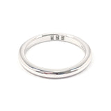 TIFFANY&Co. Ring Wedding band ring Pt950Platinum/diamond #5(JP Size) Silver Women Used