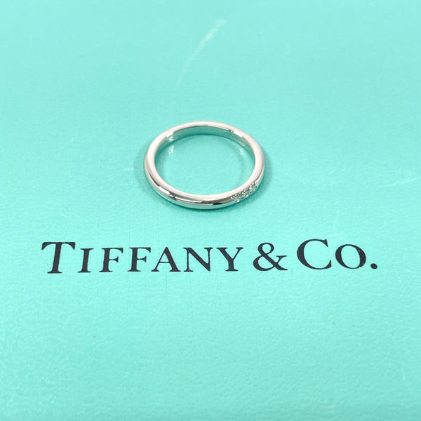 TIFFANY&Co. Ring Wedding band ring Forever Pt950Platinum/diamond #US 4 1/4 Silver Women Second hand