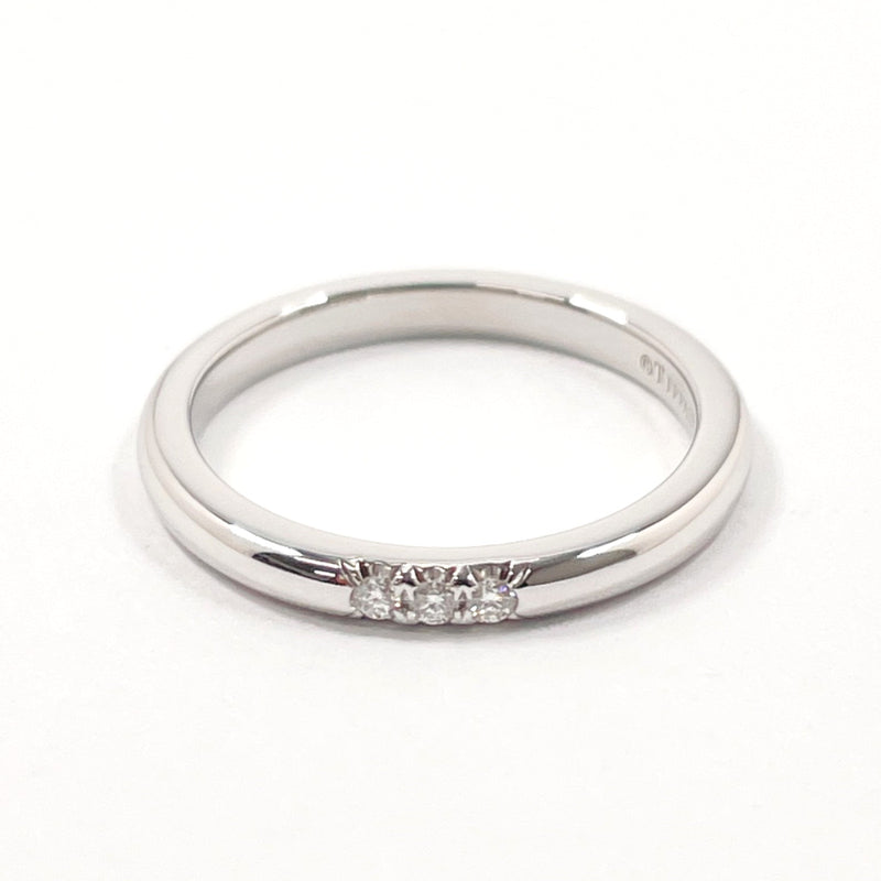 TIFFANY&Co. Ring Wedding band ring Pt950Platinum/diamond #6.5(JP Size) Silver Women Used