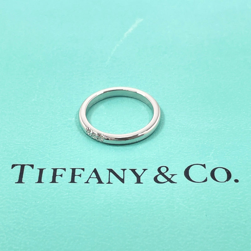 TIFFANY&Co. Ring Wedding band ring Pt950Platinum/diamond #6.5(JP Size) Silver Women Used