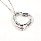 TIFFANY&Co. Necklace Open heart Elsa Peretti Silver925 Silver Women Second hand