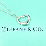 TIFFANY&Co. Necklace Open heart Elsa Peretti Silver925 Silver Women Second hand