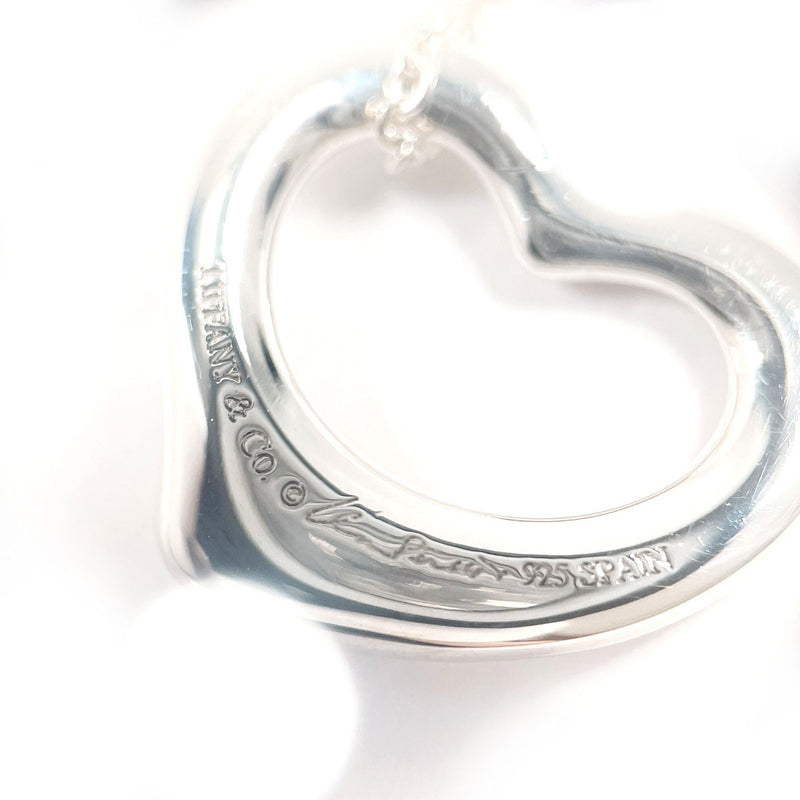 TIFFANY&Co. Necklace Open heart Elsa Peretti Silver925 Silver Women Second hand