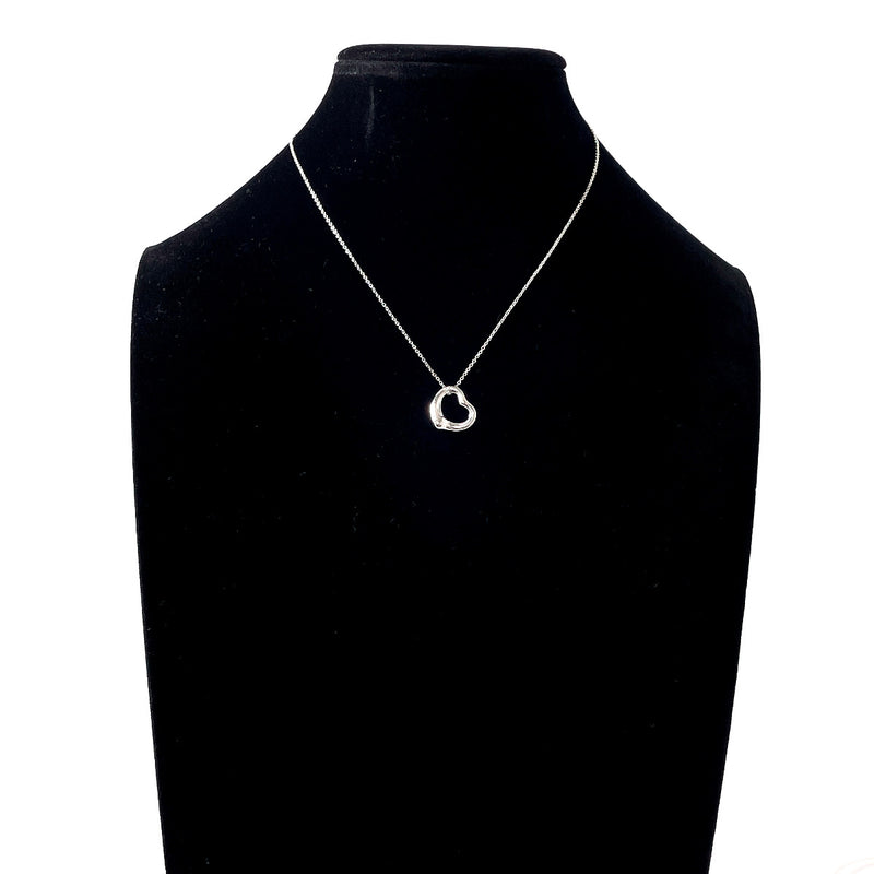 TIFFANY&Co. Necklace Open heart Elsa Peretti Silver925 Silver Women Second hand