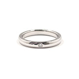TIFFANY&Co. Ring Stacking band ring Elsa Peretti Pt950Platinum/diamond #US 5 1/4 Silver Women Second hand