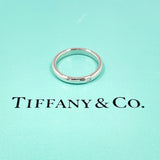 TIFFANY&Co. Ring Stacking band ring Elsa Peretti Pt950Platinum/diamond #US 5 1/4 Silver Women Second hand