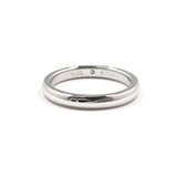 TIFFANY&Co. Ring Stacking band ring Elsa Peretti Pt950Platinum/diamond #US 5 1/4 Silver Women Second hand