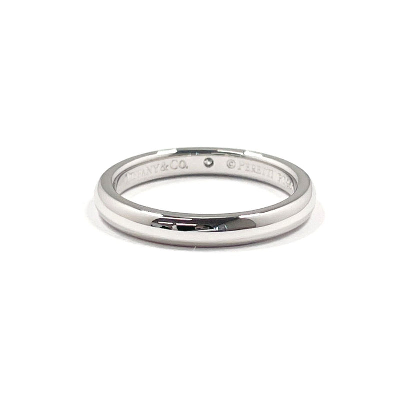 TIFFANY&Co. Ring Stacking band ring Elsa Peretti Pt950Platinum/diamond #US 5 1/4 Silver Women Second hand