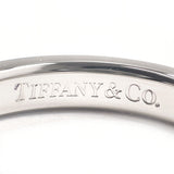 TIFFANY&Co. Ring Stacking band ring Elsa Peretti Pt950Platinum/diamond #US 5 1/4 Silver Women Second hand