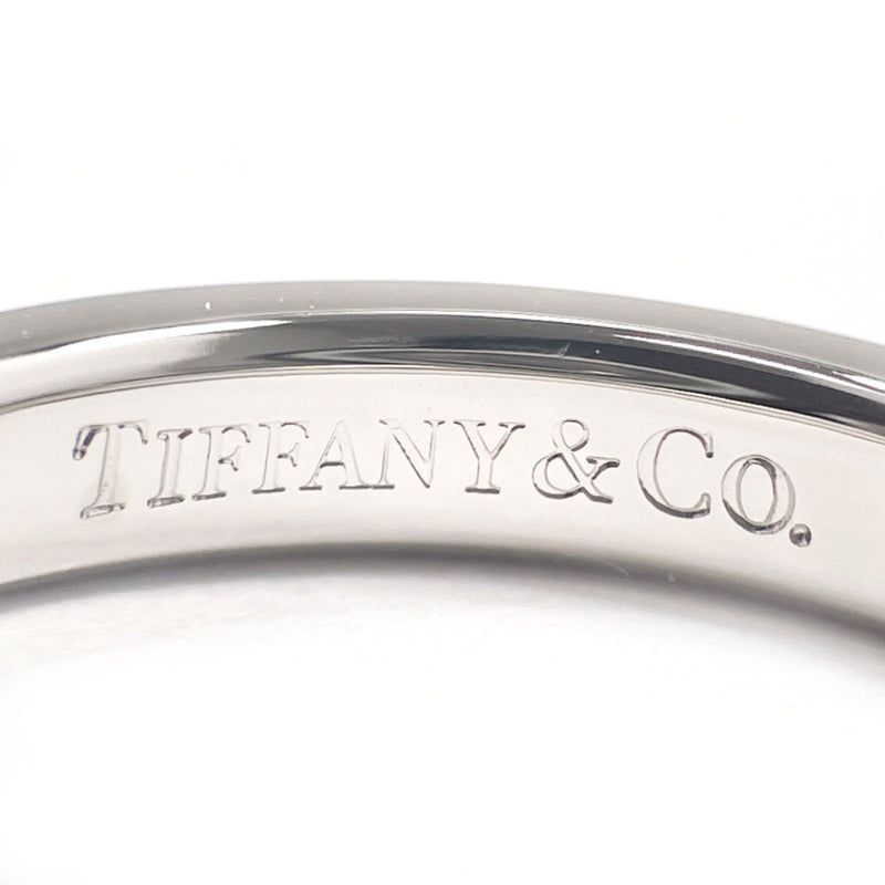 TIFFANY&Co. Ring Stacking band ring Elsa Peretti Pt950Platinum/diamond #US 5 1/4 Silver Women Second hand