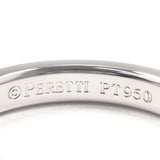 TIFFANY&Co. Ring Stacking band ring Elsa Peretti Pt950Platinum/diamond #US 5 1/4 Silver Women Second hand