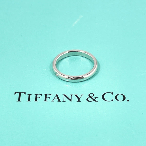 TIFFANY&Co. Ring Stacking band ring Elsa Peretti Pt950Platinum/diamond #10(JP Size) Silver Women Used