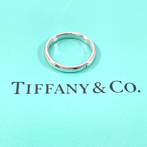 TIFFANY&Co. Ring Stacking band ring Elsa Peretti Pt950Platinum/diamond #11(JP Size) Silver Women Used