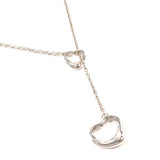 TIFFANY&Co. Necklace Double Open Heart Lariat Elsa Peretti Silver925 Silver Women Second hand