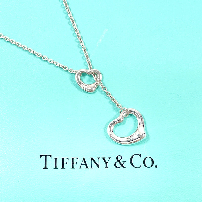 TIFFANY&Co. Necklace Double Open Heart Lariat Elsa Peretti Silver925 Silver Women Second hand