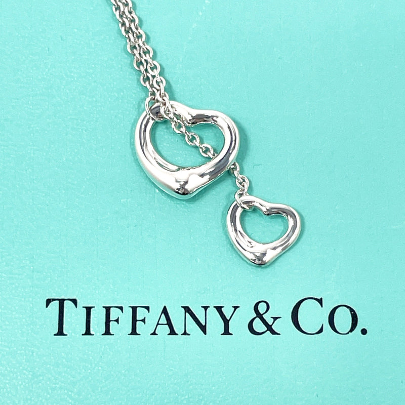 TIFFANY&Co. Necklace Double Open Heart Lariat Elsa Peretti Silver925 Silver Women Second hand