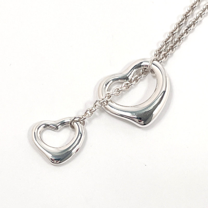 TIFFANY&Co. Necklace Double Open Heart Lariat Elsa Peretti Silver925 Silver Women Second hand