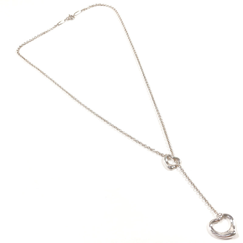 TIFFANY&Co. Necklace Double Open Heart Lariat Elsa Peretti Silver925 Silver Women Second hand