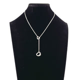 TIFFANY&Co. Necklace Double Open Heart Lariat Elsa Peretti Silver925 Silver Women Second hand