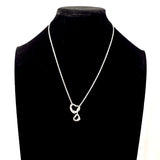 TIFFANY&Co. Necklace Double Open Heart Lariat Elsa Peretti Silver925 Silver Women Used