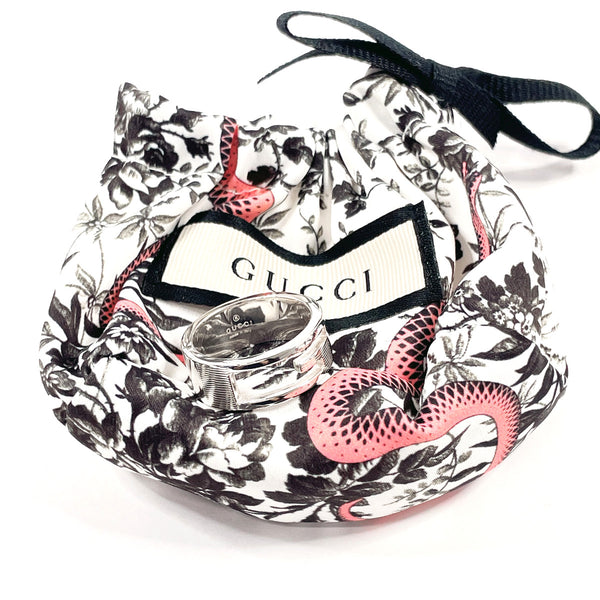 GUCCI Ring Branded Cutout G Silver925 #US 6 3/4 Silver unisex Second hand