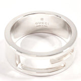 GUCCI Ring Branded Cutout G Silver925 #US 6 3/4 Silver unisex Second hand