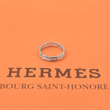 HERMES Ring Arianne K18 white gold #8.5(JP Size) Silver Women Used