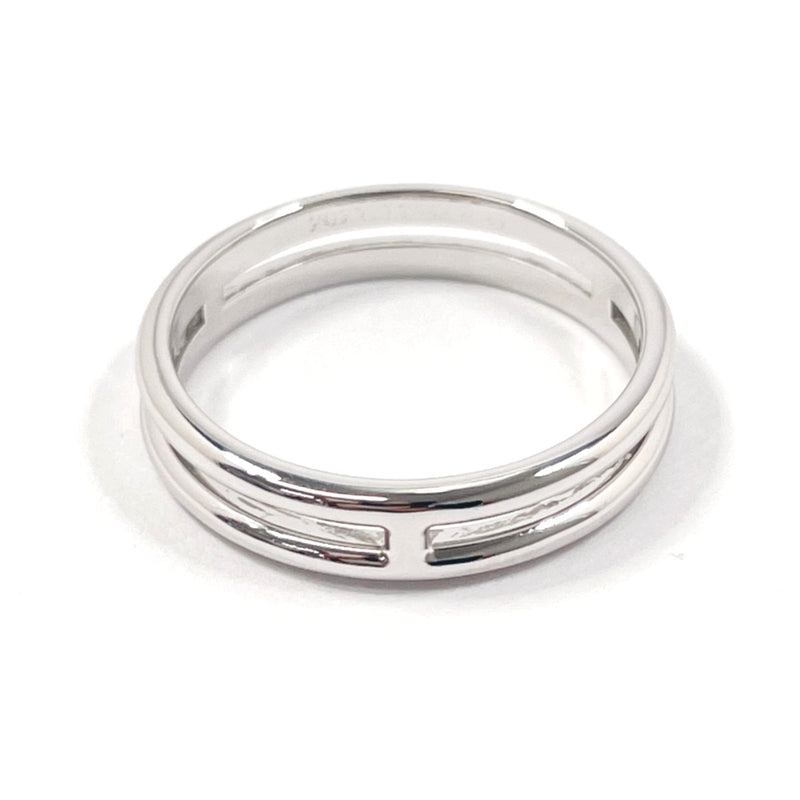 HERMES Ring Arianne K18 white gold #8.5(JP Size) Silver Women Used