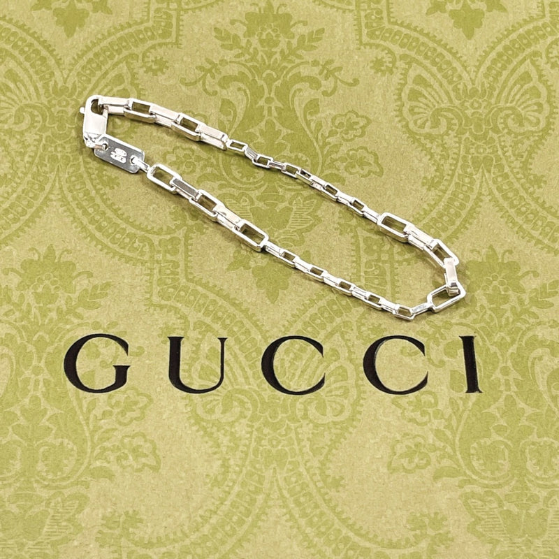 GUCCI bracelet Square Chain Silver925 Silver Women Second hand