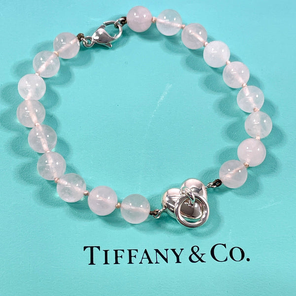 TIFFANY&Co. bracelet heart knock Silver925/Rose Quartz pink pink Women Second hand