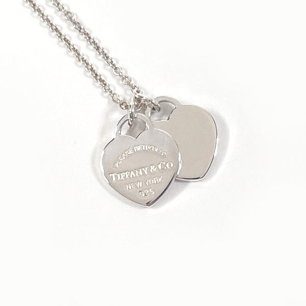 TIFFANY&Co. Necklace Return to Mini double heart tag Silver925 Silver Women Second hand