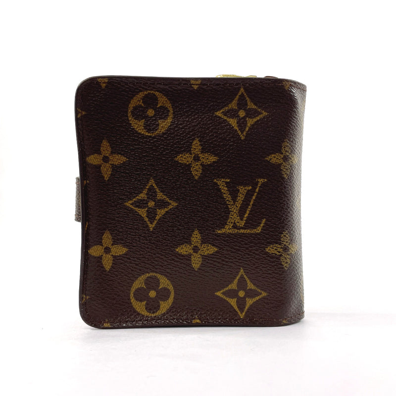 LOUIS VUITTON wallet M61667 Compact zip Monogram canvas Brown Women Used