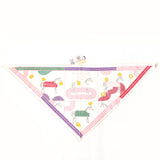 HERMES scarf Triangle 70 Gard robe pop silk white white Women New