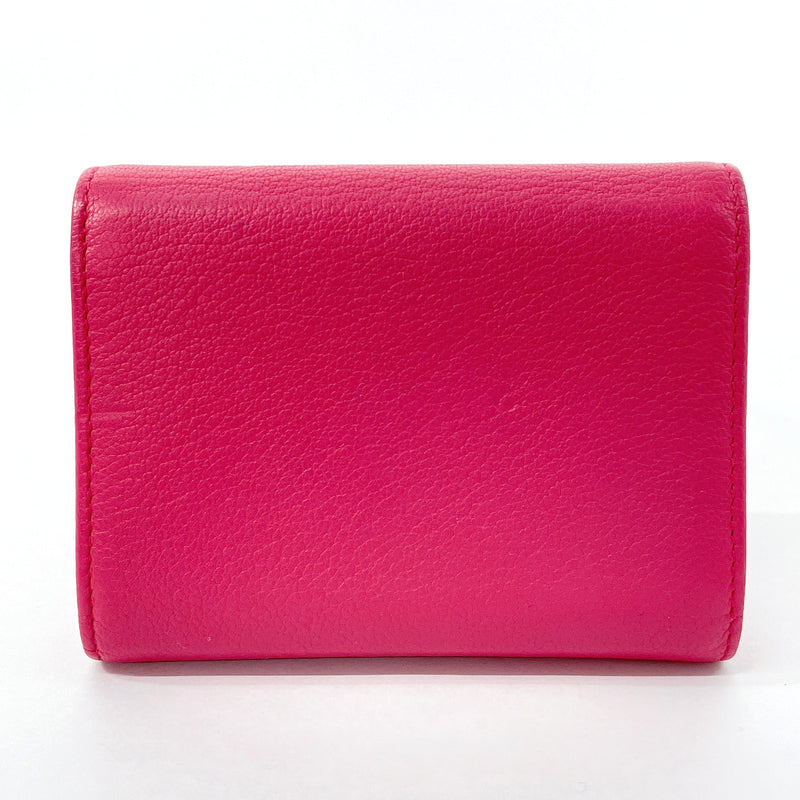 CHANEL Card Case coin purse COCO Mark leather pink Women Second