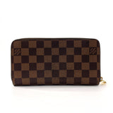 LOUIS VUITTON purse N60015 Zippy wallet Damier Brown unisex Used