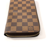 LOUIS VUITTON purse N60015 Zippy wallet Damier Brown unisex Used