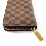 LOUIS VUITTON purse N60015 Zippy wallet Damier Brown unisex Used